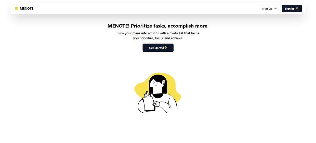 MENOTE! - ToDolist App